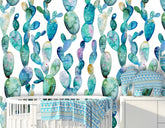 Exotic Watercolor Cactus Wallpaper